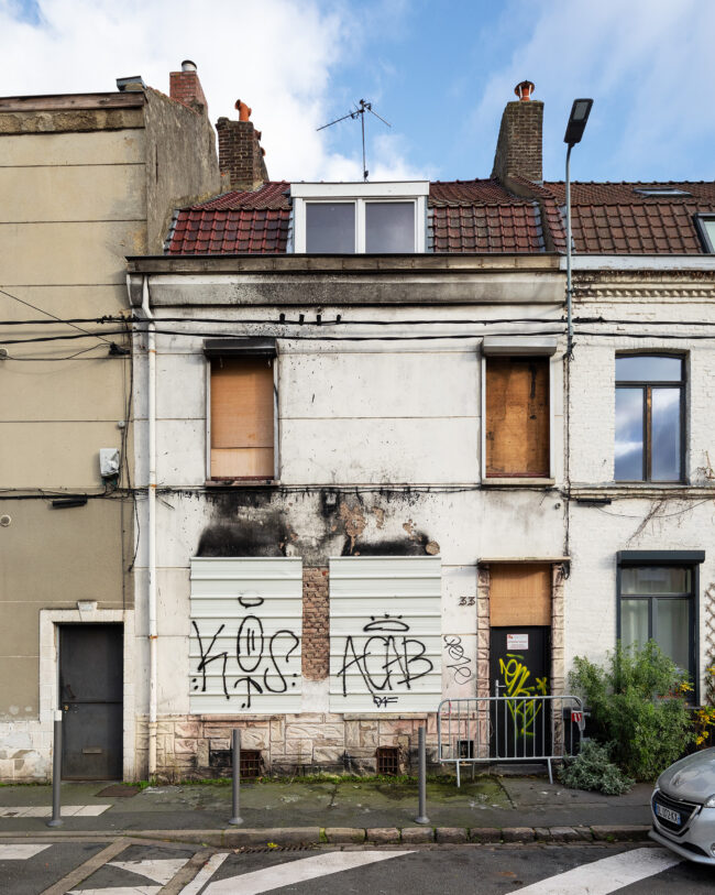 Photographie d'architecture Lille, maison ancienne, abandonnée. ©Thomas Karges